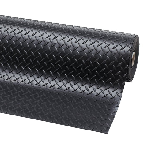 Work Well Mats Diamond Plate Runner Matting - PVC - Diamond Tred - 910x22800x5mm (BK/BK)