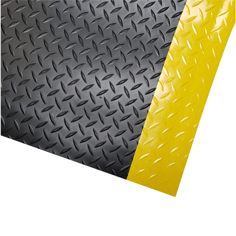 Work Well Mats Flexible PVC Anti-Fatigue Matting - Dura-Tred - 600x910x14mm (BK/YL)