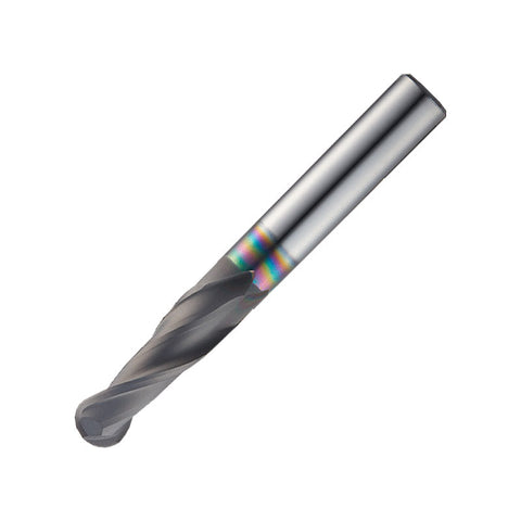 Widin Carbide End Mill For Graphite - 2 Flute Neck Type Ball Nose - 0.6mm x 6mm x50mm