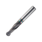 Widin Carbide End Mill For Graphite - 2 Flute Neck Type Ball Nose - 0.8mm x 8mm x50mm