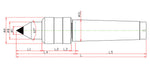 Widin Live Centre - Economical - Carbide Tipped - Minimized Body For Less Interference - HDSC Type - NO.5