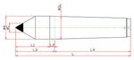 Widin Live Centre - Full Tipped Dead Centre - Carbide Tipped - LM-C Type - NO.5