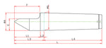 Widin Live Centre - Half Tipped Dead Centre - LM-H Type - NO.4