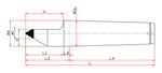 Widin Live Centre - Half Tipped Dead Centre - Carbide Tipped - LM-HC Type - NO.2