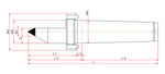 Widin Live Centre - Half Tipped Dead Centre - Carbide Tipped - LM-HCN Type - NO.1