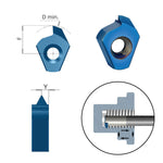 Carmex Small Indexable Carbide Threading Insert - Full Profile ISO - T10 - M18, M20 x 2.5