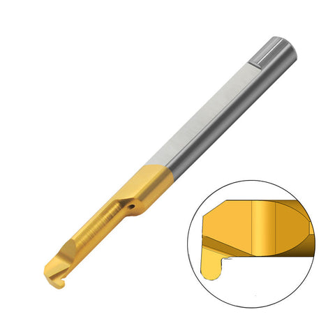 Carmex Carbide Tiny Tool - Full Radius Grooving - MKR - BXC Grade - 7.1mm Minimum Diameter x 1.5mm Groove Width - 22mm Reach