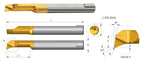 Carmex Carbide Tiny Tool - Boring & Profiling - MPR -  BMK Grade - 5.1mm Minimum Diameter x 0.2mm Reach x R1.2