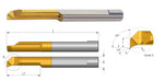 Carmex Carbide Tiny Tool - Profiling 90° face - MUR - BXC Grade - 6.1mm Minimum Diameter x 22mm Reach