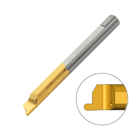 Carmex Carbide Tiny Tool - Full Radius Face Grooving - MZR - BXC Grade - 6mm Minimum Diameter x 2mm Groove Width