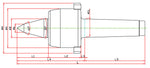 Widin Live Centre - Carbide Tipped - Minimizes Bite Interference - Nut Type - NCBCN Type - NO.4