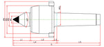 Widin Live Centre - Carbide Tipped - Nut Type - NCCN Type - NO.4