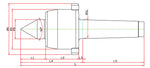 Widin Live Centre - Standard Lathe - Nut Type - NCN Type - NO.3