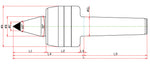 Widin Live Centre - Heavy Lathe - Carbide Tipped - Minimizes Bite Interference - NCPBC Type - NO.3