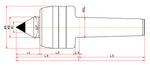 Widin Live Centre - Heavy Lathe - Carbide Tipped - Minimizes Bite Interference - Nut Type - NCPC Type - NO.6