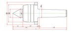 Widin Live Centre - Heavy Lathe - Minimizes Bite Interference - Nut Type - NCPN Type - NO.6