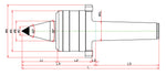 Widin Live Centre - Heavy Duty & Weight Requirements Lathe - Carbide Tipped - Nut Type - NKBCN Type - NO.6