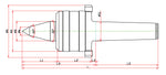 Widin Live Centre - Heavy Duty & Weight Requirements Lathe - Minimizes Bite Interference - Nut Type - NKBN Type - NO.5