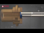 Carmex Small Indexable Carbide Insert Face Grooving Full Radius External - T10 - 12mm Min Bore - 1mm Width - R0.5