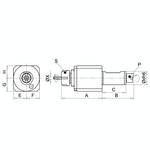 Omega Products ER11 Axial Tool Head - TOEM - Baruffaldi Driven Tooling