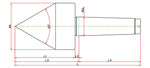 Widin Live Centre - Pipe Machining - Solid Nose - PT-60 Type - NO.5