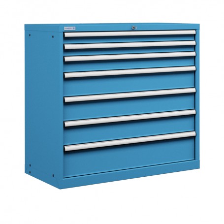 Polstore Cabinets - 7 Drawers 54x27EH - 100% Extension - Light Blue ...