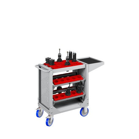 Polstore Tool Trolleys - With 4 Cradles and Supports - CAPTO C6 - Light Grey - 1077mm (W) x 508mm (D) x 826mm (H)