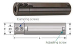 Carmex Tiny Tool Holder - Round Shank Holder to hold Carbide Small Boring Tool - 16mm Shank x 7mm Bore x 88mm OAL