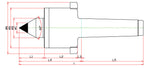 Widin Live Centre - High Speed Rotational - Carbide Tipped - Nut Type - SMCN Type - NO.5