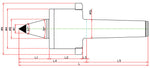 Widin Live Centre - High Speed Rotational - Carbide Tipped - Minimizes Bite Interference - Nut Type - SMPBCN Type - NO.5