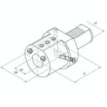 Omega Products VDI30 Boring Bar Holder - Type E2 - 10x60