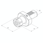 Omega Products VDI25 Collet Chuck ER32 - Type E4