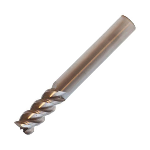 Vortex Carbide End Mill For Aluminium & Non-Ferrous - 3 Flute Long Length Square Edge (55°) - 6mm x 75mm