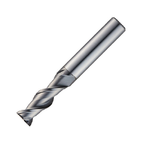 Widin Carbide Corner Radius End Mill For Aluminium & Non-Ferrous - 2 Flute - D.L.C Coated - 4mm x 12mm x R0.1