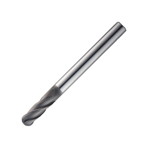 Widin Carbide End Mill For Graphite - 4 Flute Ball Nose - 1mm x 20mm