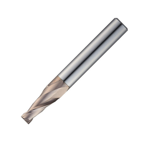 Widin Carbide Square End Mill For Mold & Die - 2 Flute Tapered Neck - 0.8mm x 3