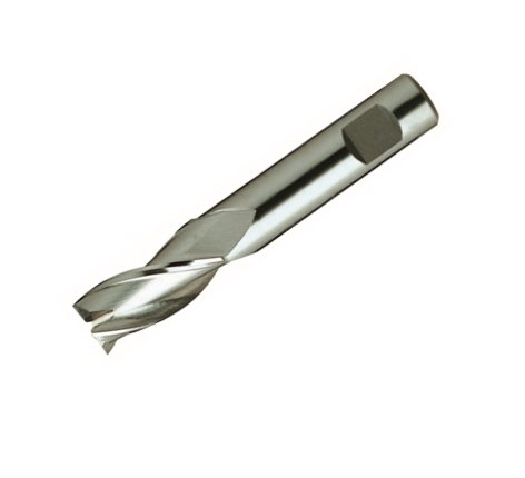 Europa Tools HSS-E End Mill - 3 Flute Centre Cutting with Flatted Shank - Short Length Throw Away - 5.5mm - protool-3ada